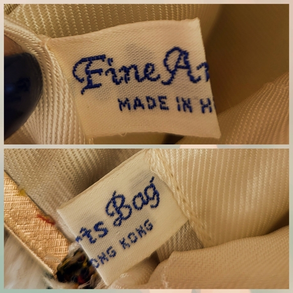 Vintage Fine Arts Beaded Tapestry Frame Handbag – Made in Hong Kong - Picture 8 of 8